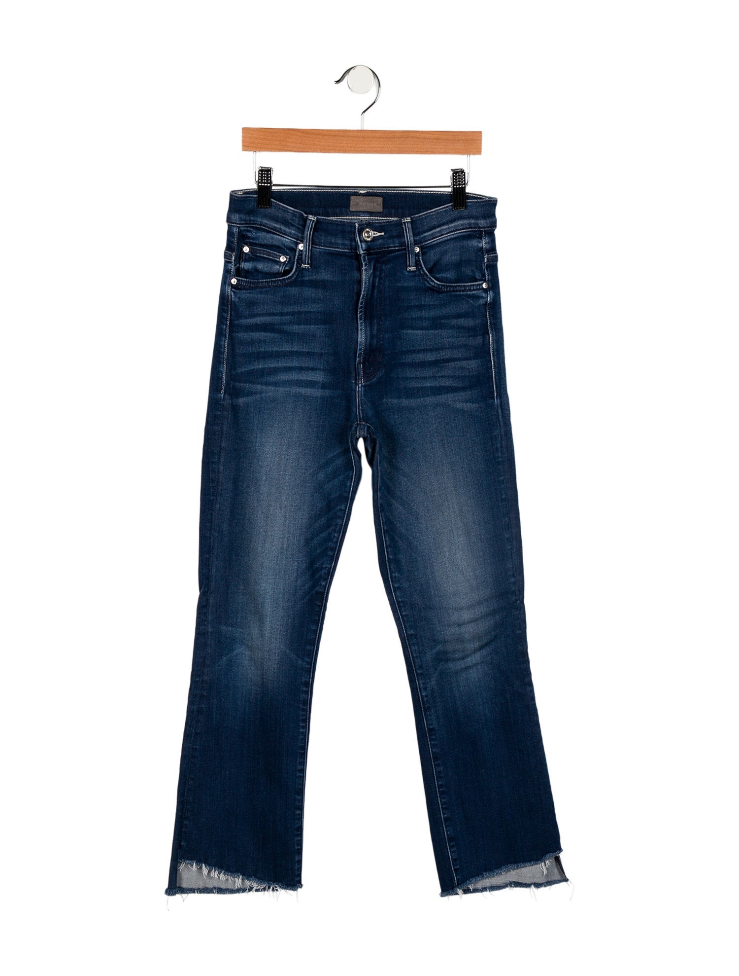 Mother Mid-Rise Straight Leg Jeans