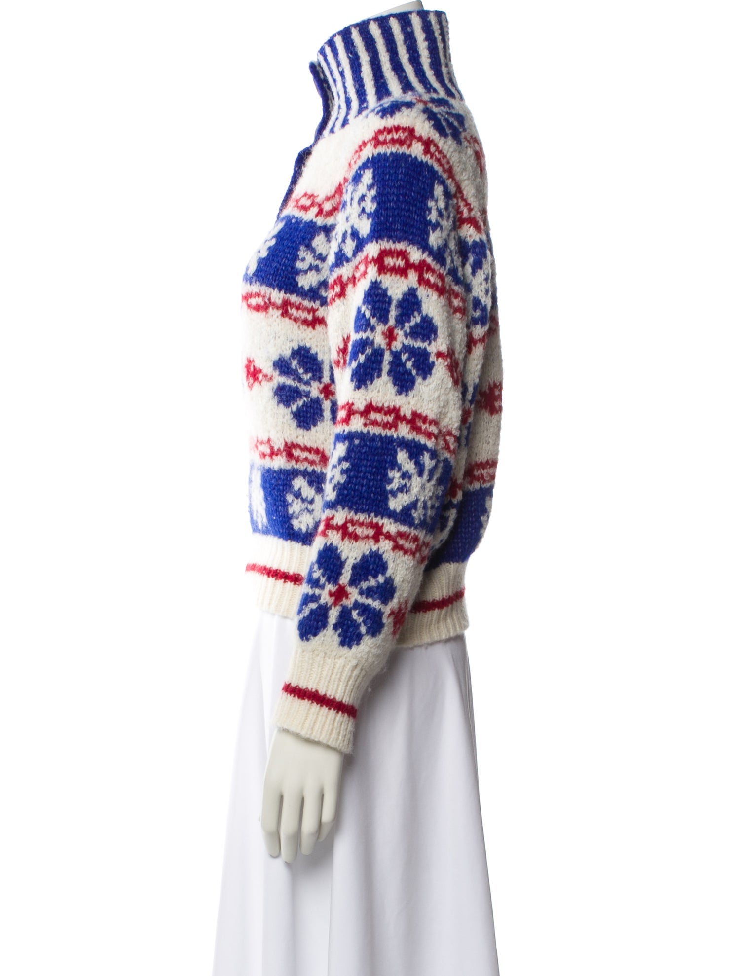 Mother Alpaca Striped Sweater