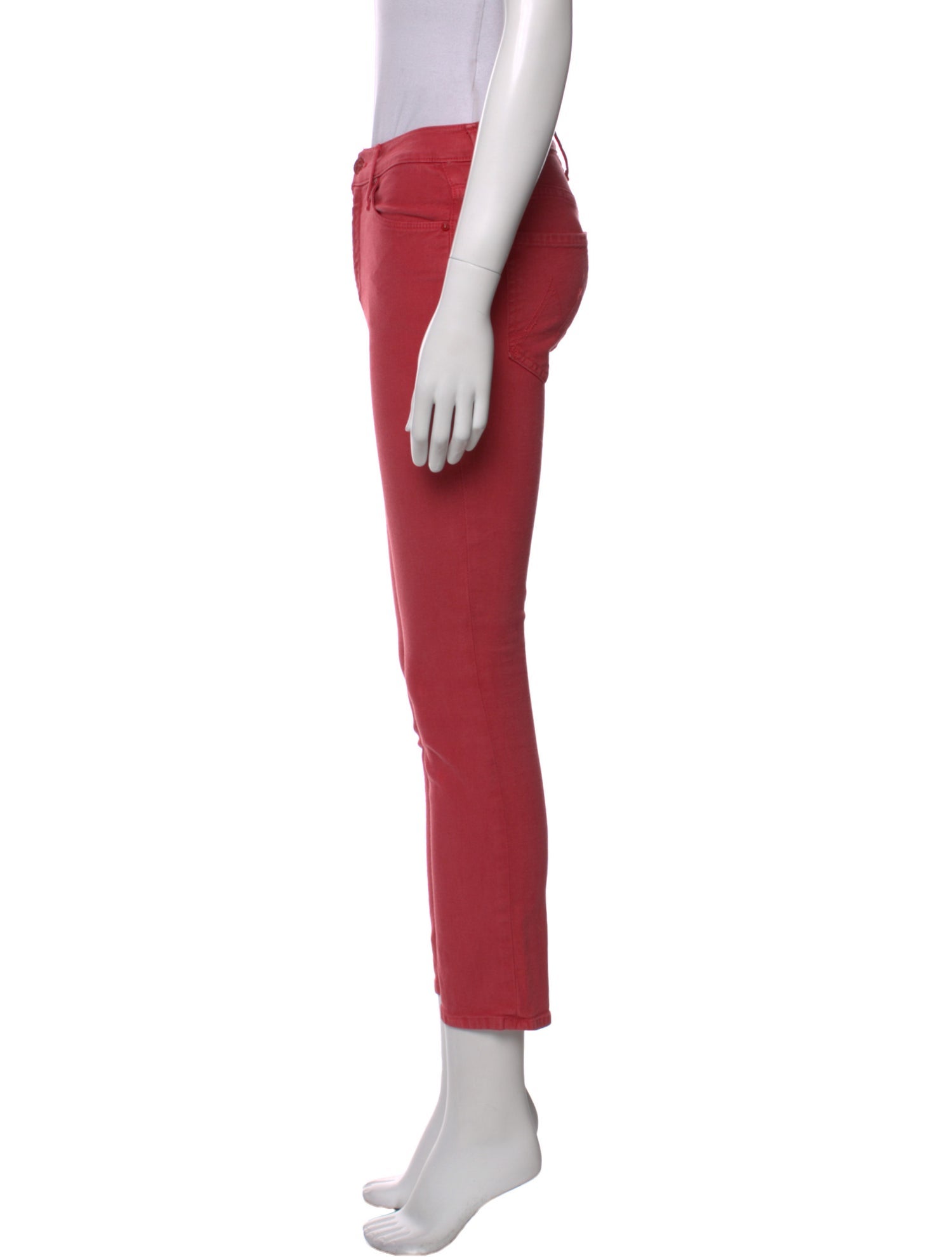 Mother Mid-Rise Skinny Leg Jeans