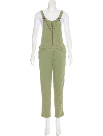 Mother Dropout Denim Overalls