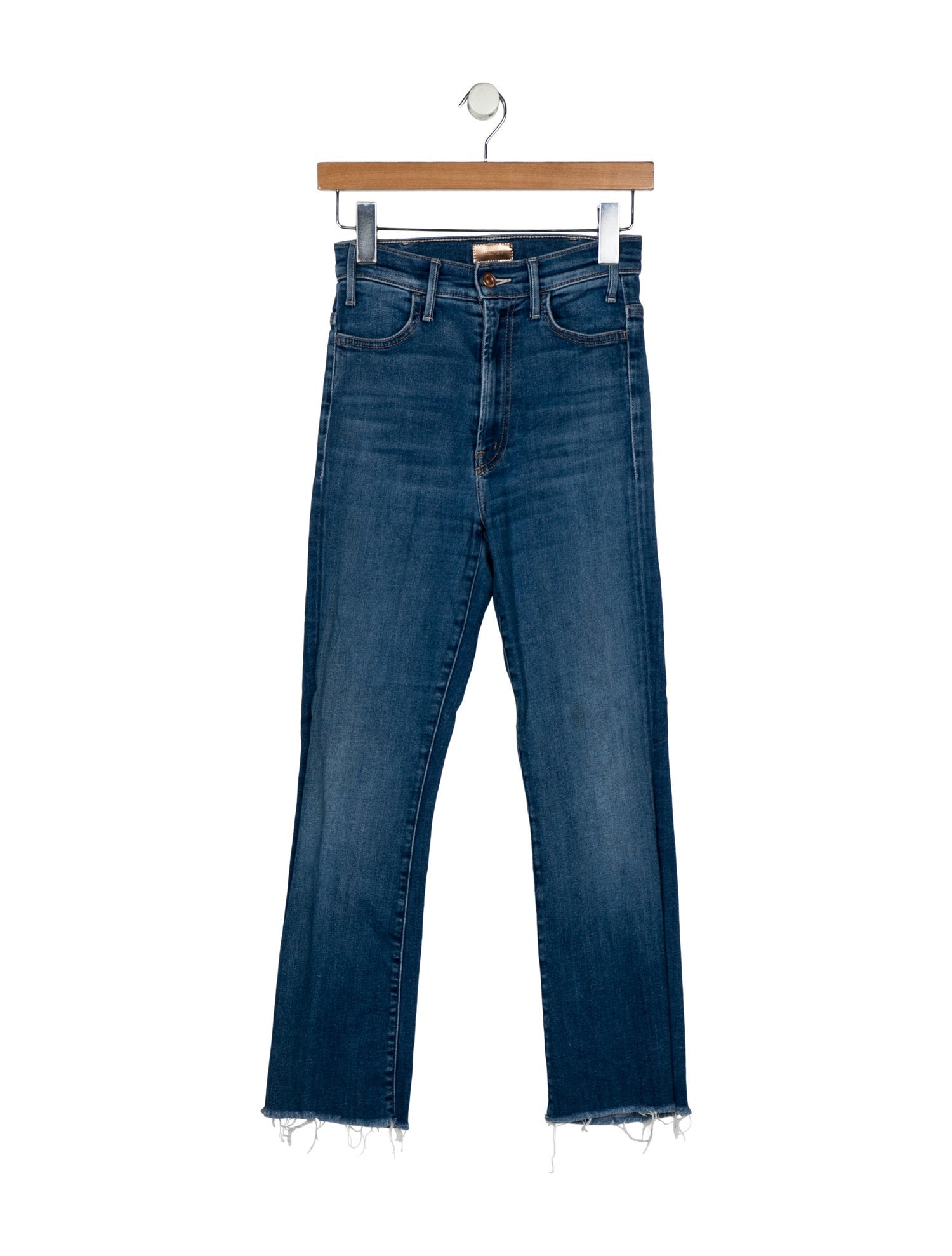 Mother Mid-Rise Straight Leg Jeans