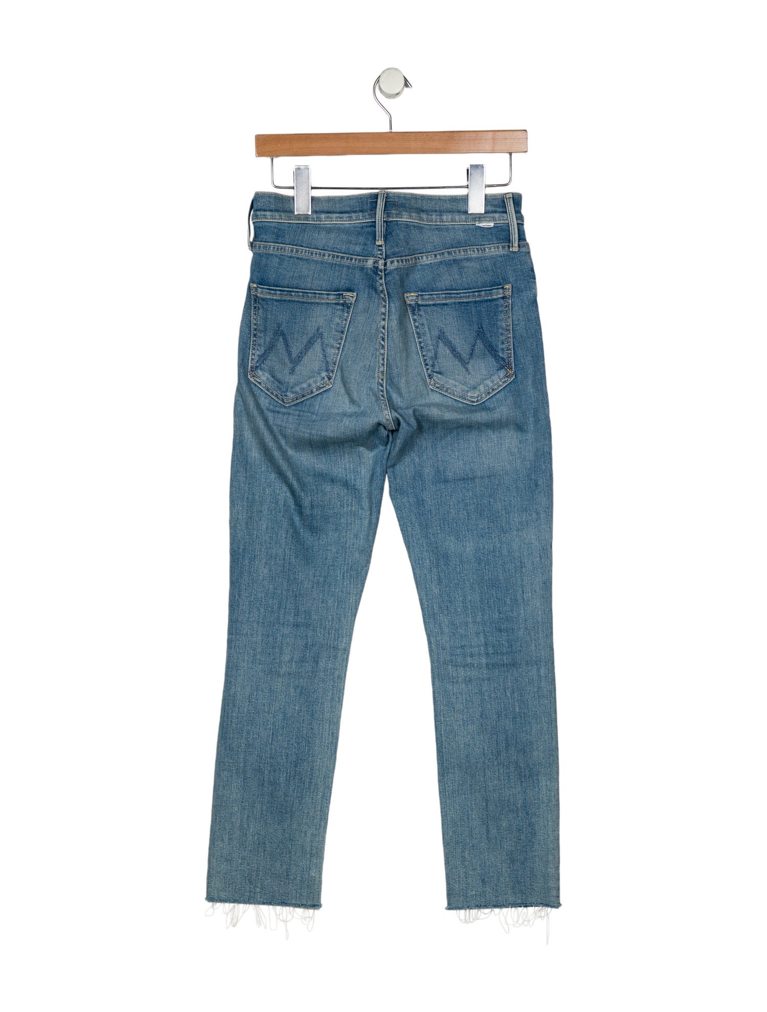 Mother Mid-Rise Straight Leg Jeans