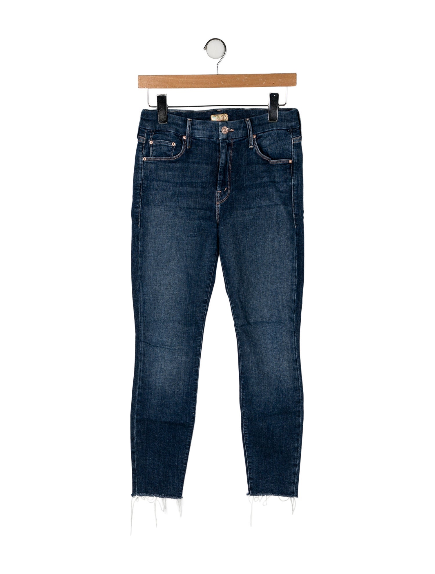 Mother Mid-Rise Skinny Leg Jeans