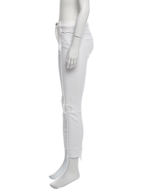 Mother Stunner Zip Ankle Step Fray Mid-Rise Jeans