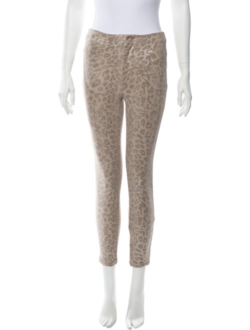Mother Animal Print Skinny Leg Pants