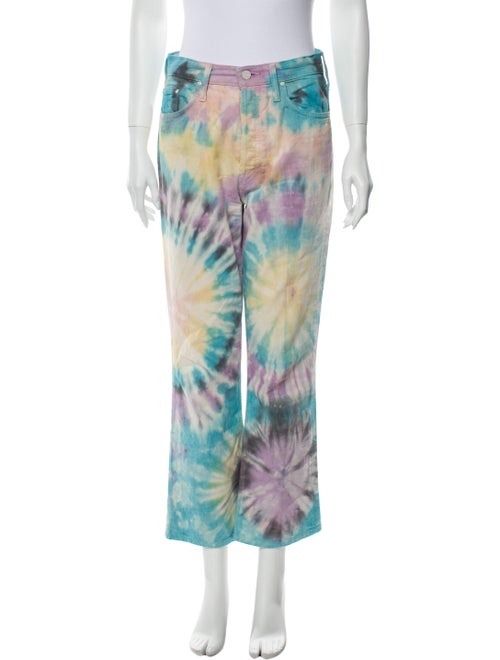 Mother Tye-Dye Jeans Yellow