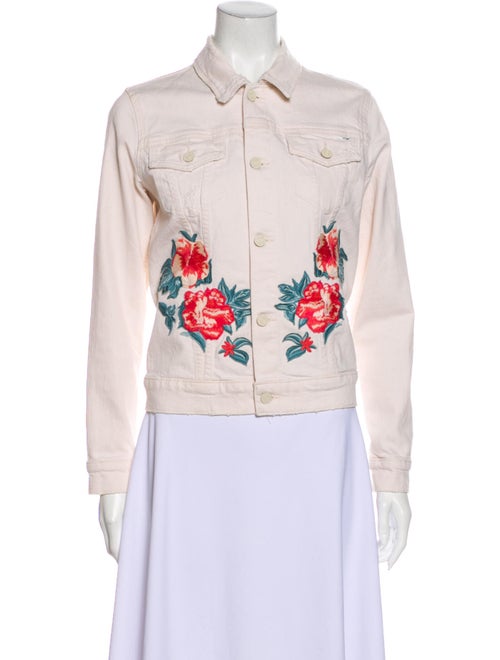 Mother Floral Print Denim Jacket Denim