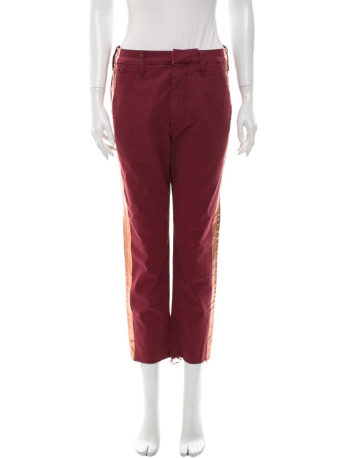 Mother Straight Leg Pants Metallic