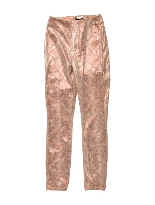 Mother Animal Print Skinny Leg Pants w/ Tags Metal