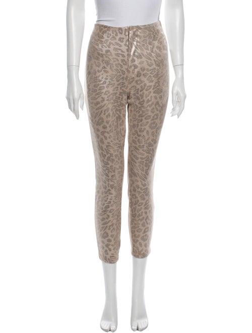 Mother Animal Print Skinny Leg Pants