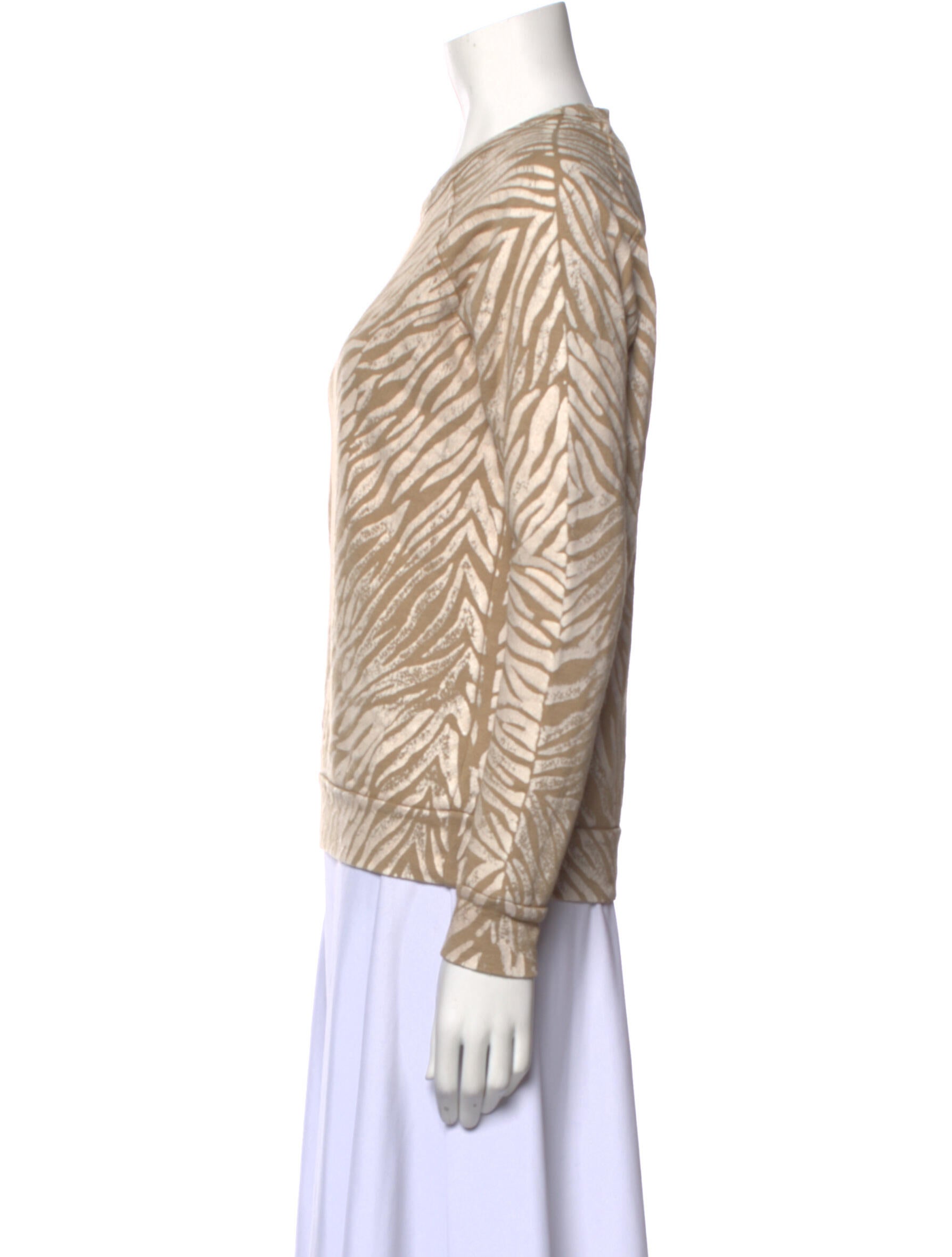 Mother Printed Crew Neck Sweater