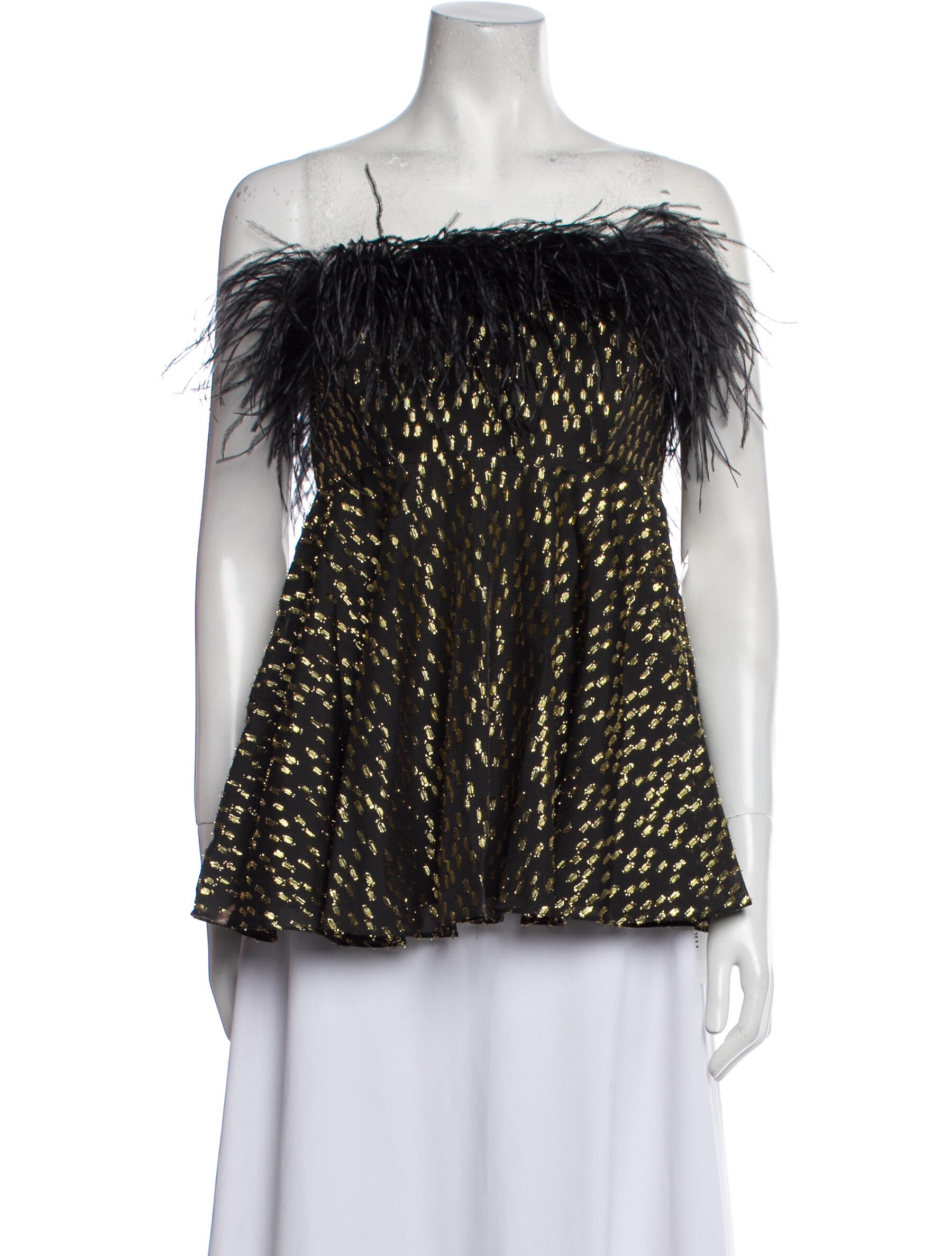 16ARLINGTON Printed Off-The-Shoulder Blouse w/ Tags