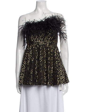 16Arlington Tops Printed One-Shoulder Top US 10 | L