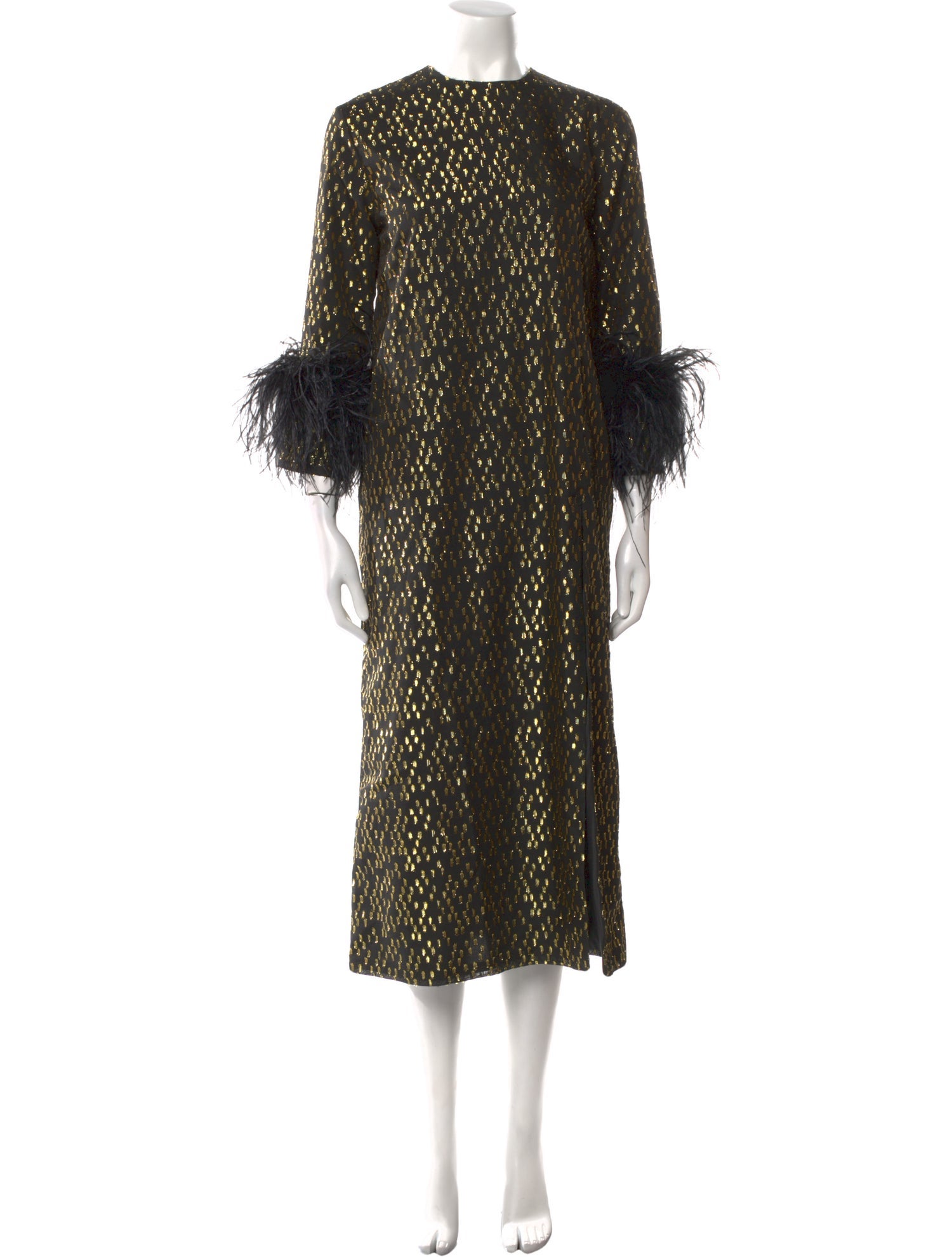 16ARLINGTON Polka Dot Print Long Dress w/ Tags