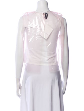 16ARLINGTON Graphic Print Crew Neck Crop Top