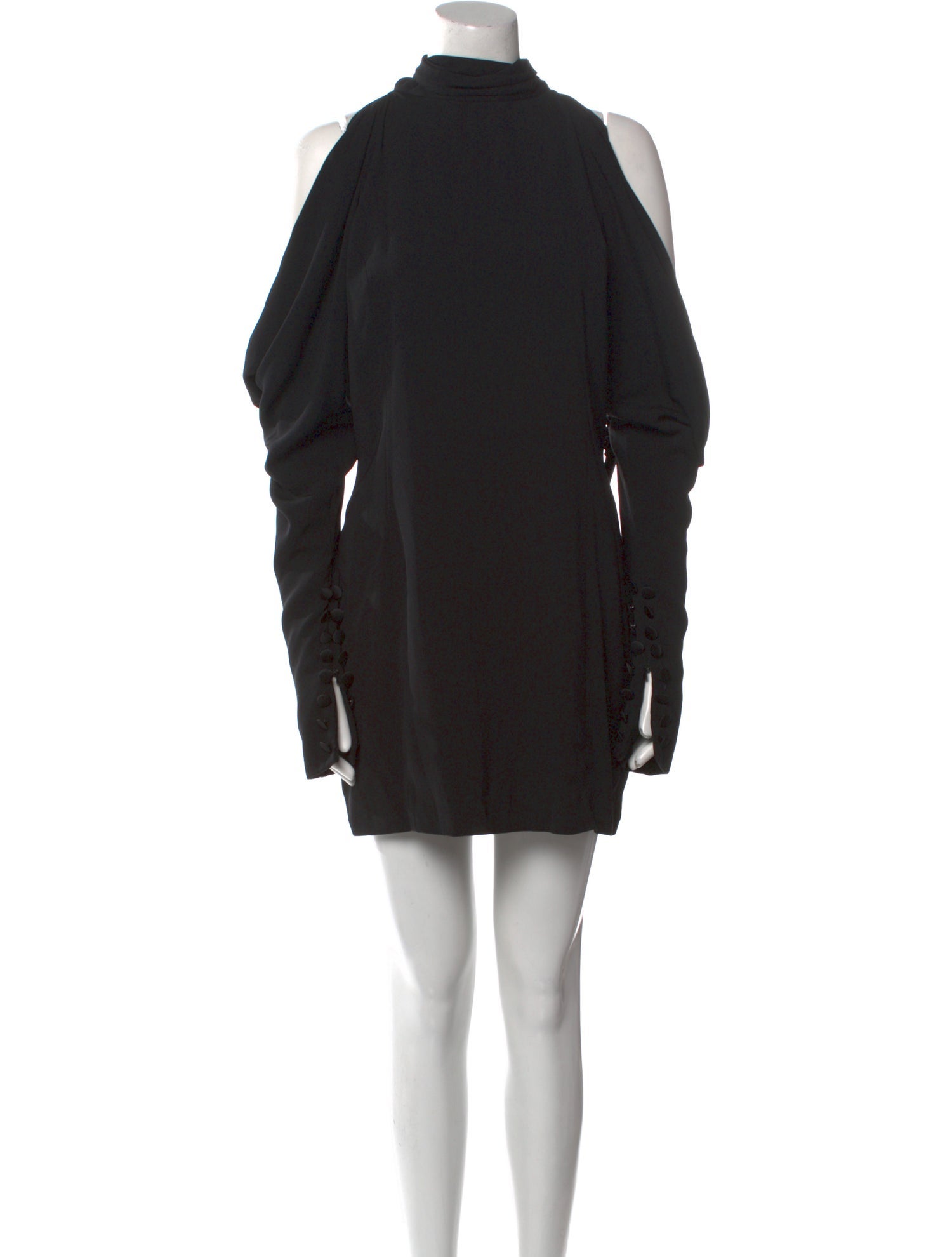 16ARLINGTON Mock Neck Knee-Length Dress
