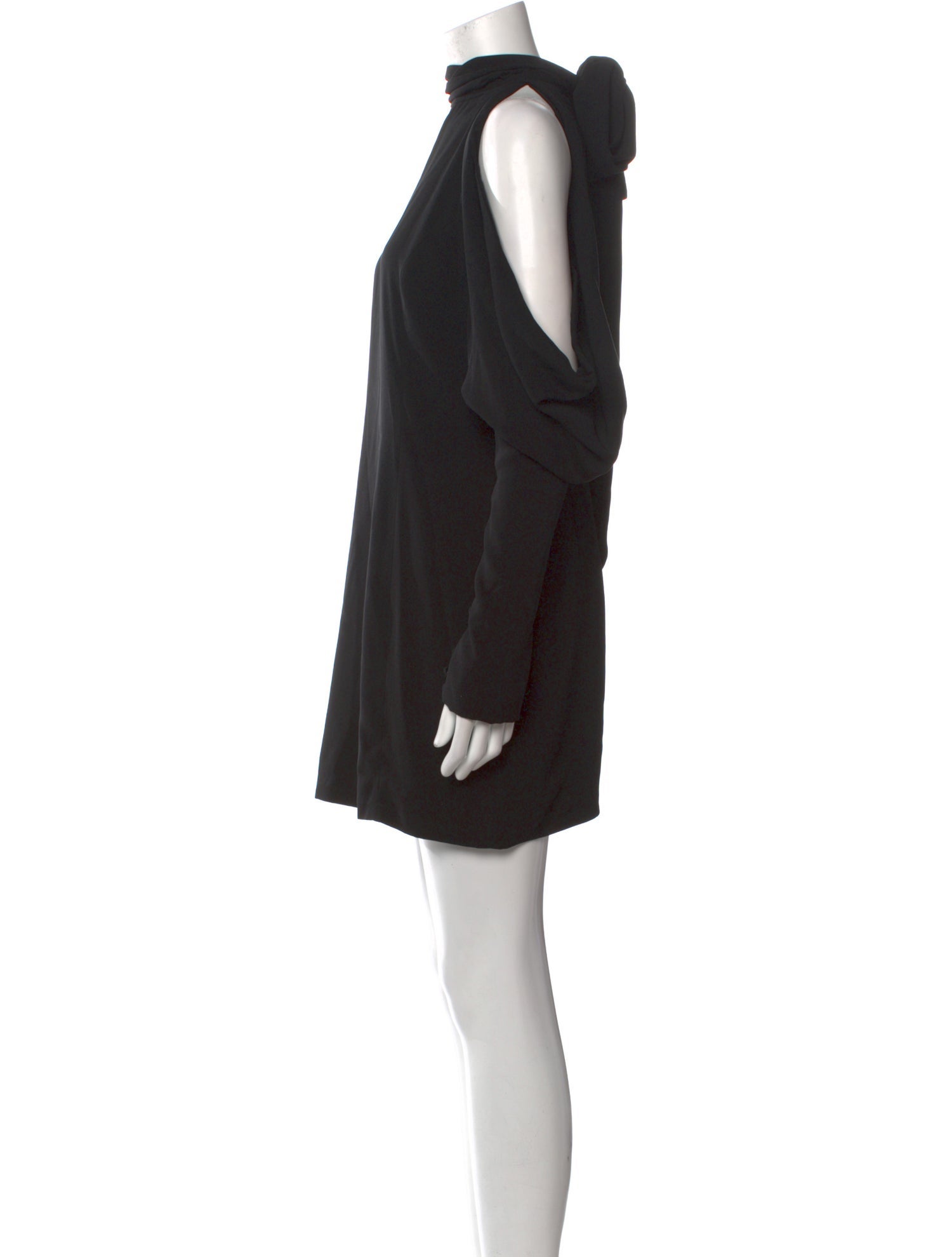 16ARLINGTON Mock Neck Knee-Length Dress