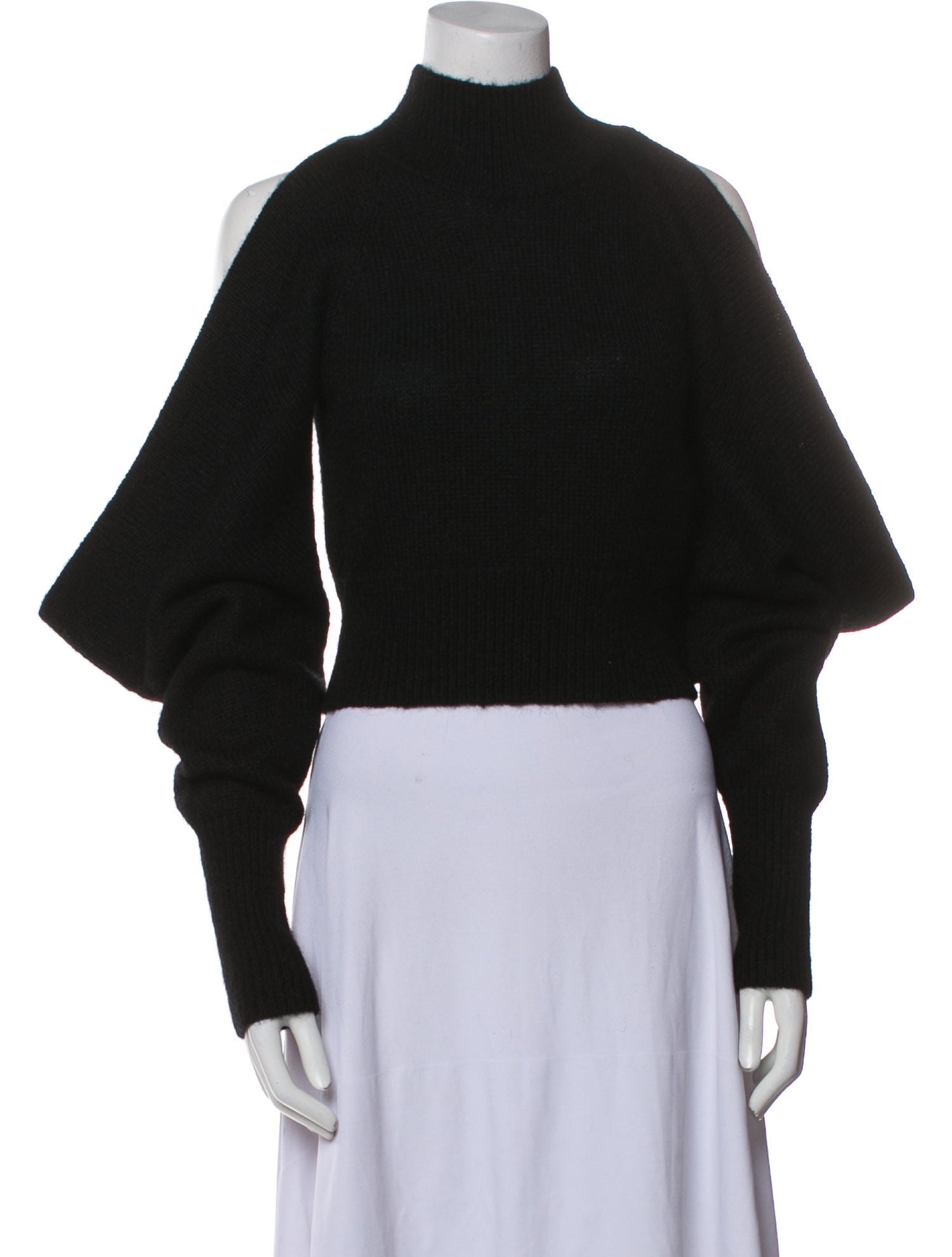 16ARLINGTON Mohair Mock Neck Sweater