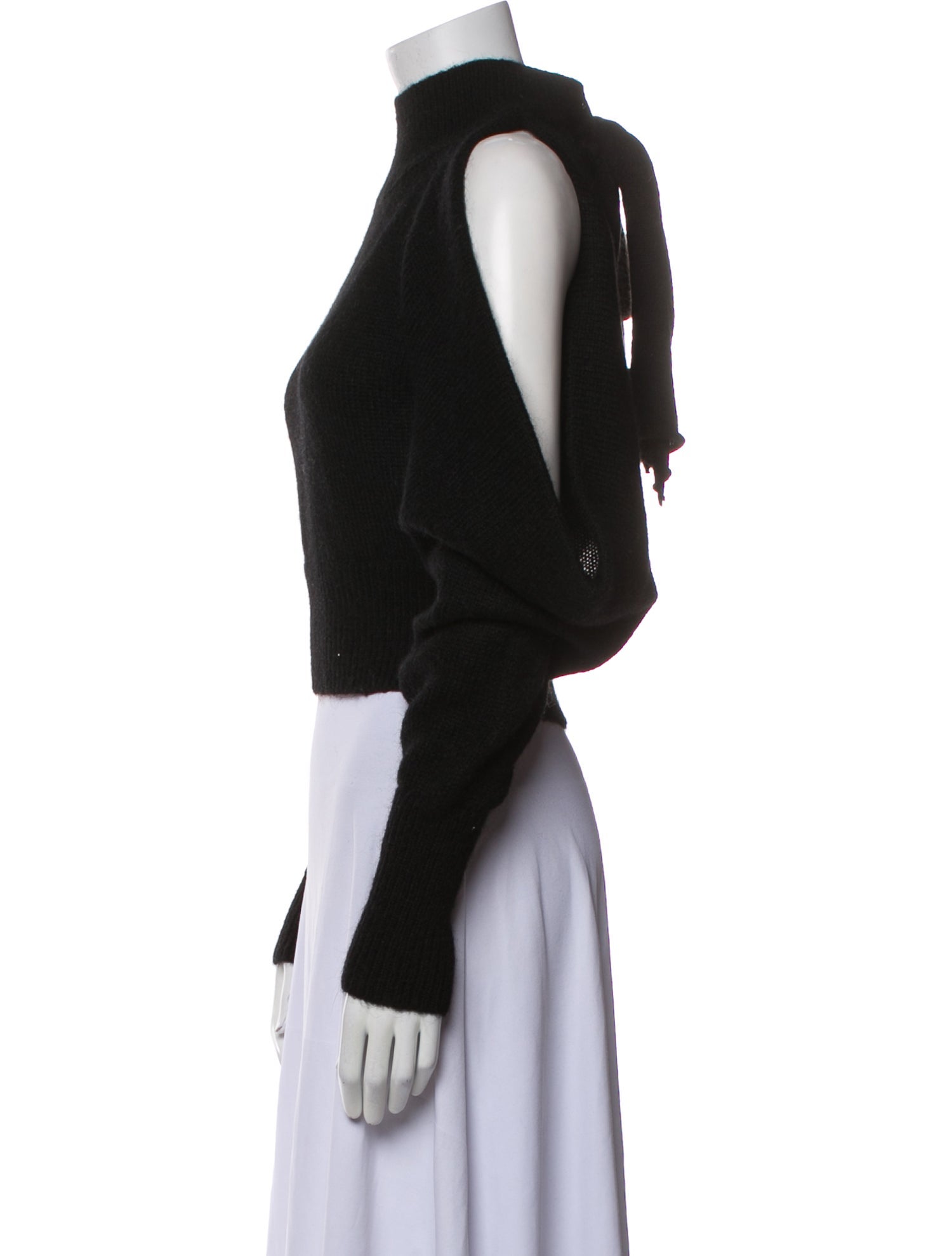 16ARLINGTON Mohair Mock Neck Sweater