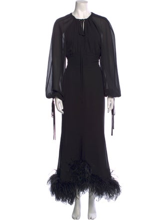 16ARLINGTON Crew Neck Long Dress