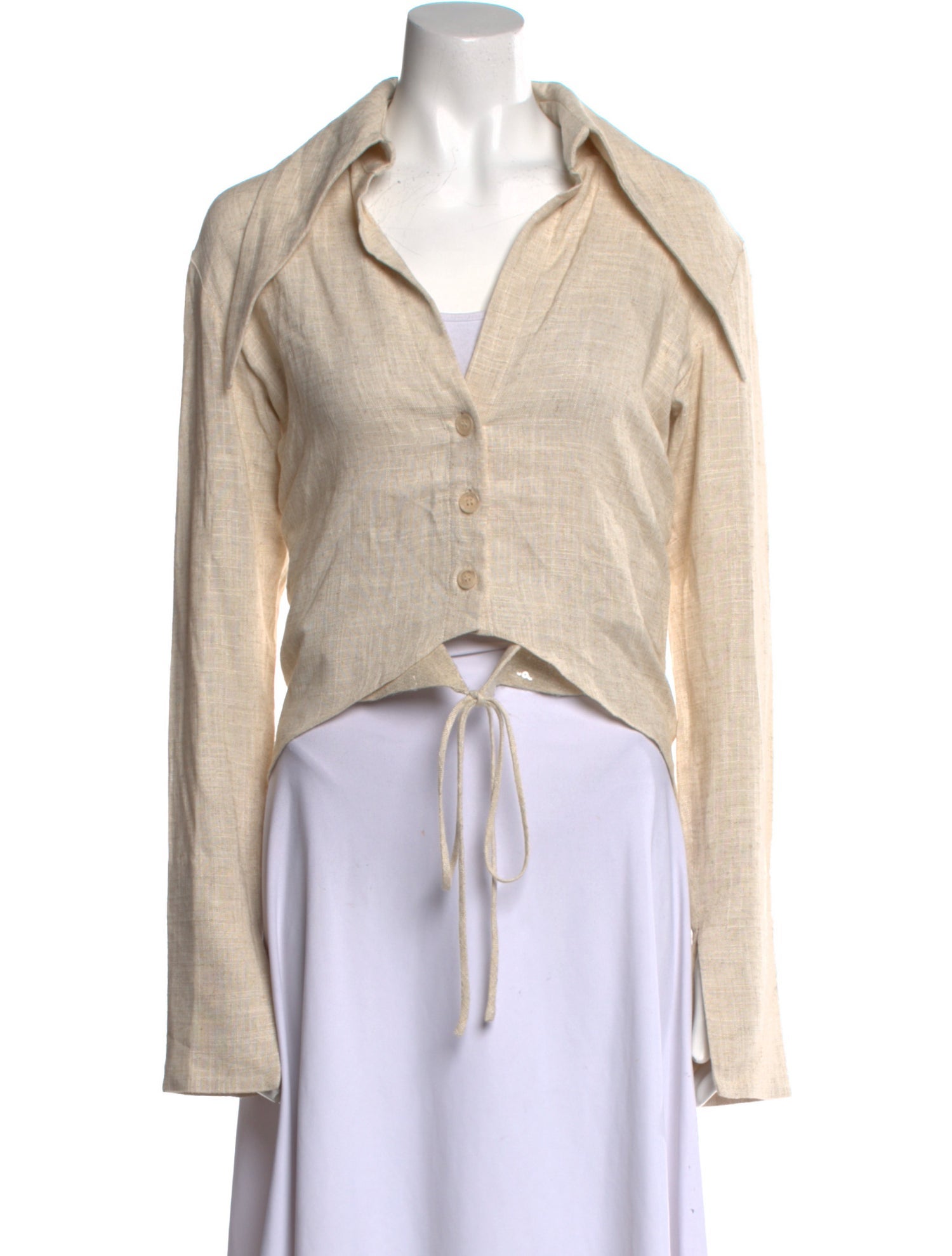 16ARLINGTON Long Sleeve Crop Top