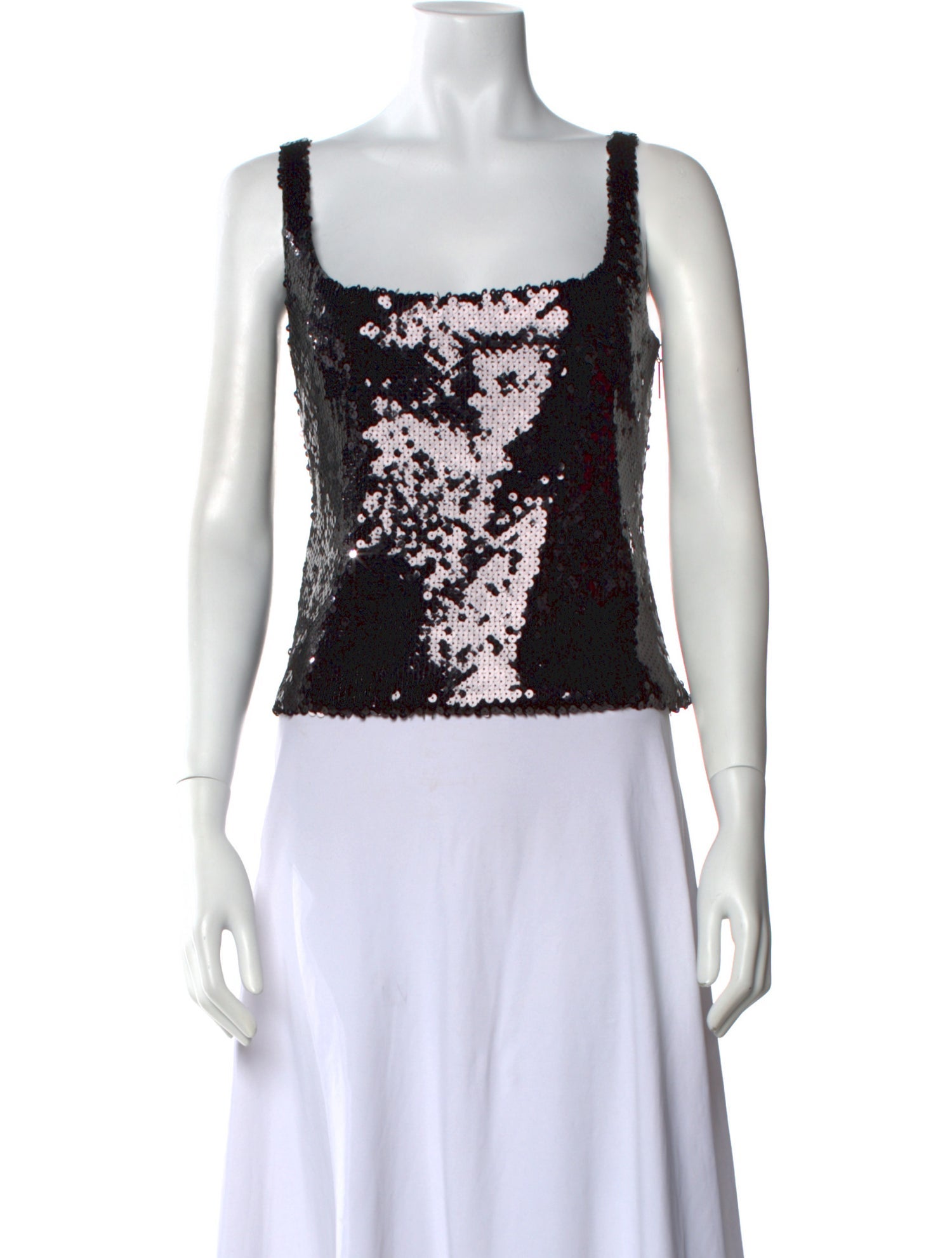 16ARLINGTON Square Neckline Sleeveless Crop Top w/ Tags