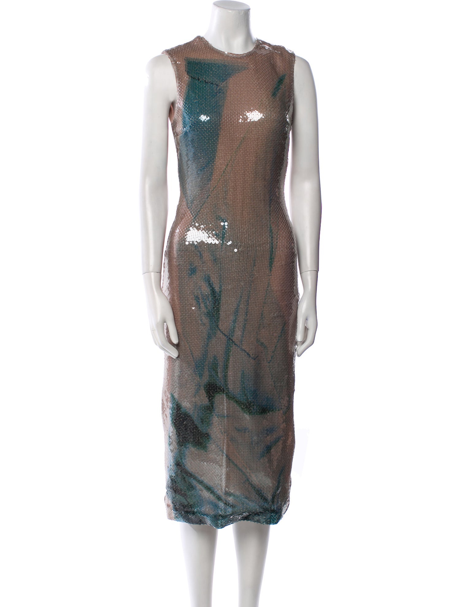 16ARLINGTON Printed Midi Length Dress w/ Tags