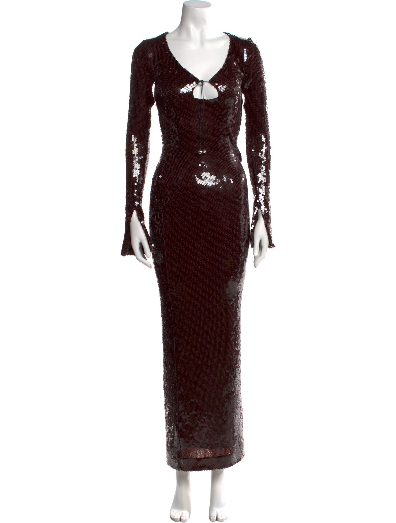 16ARLINGTON V-Neck Long Dress w/ Tags