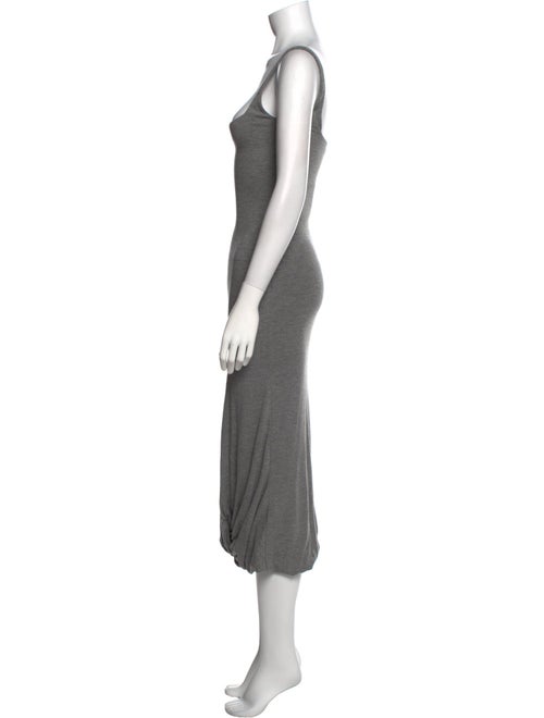 16ARLINGTON Square Neckline Midi Length Dress