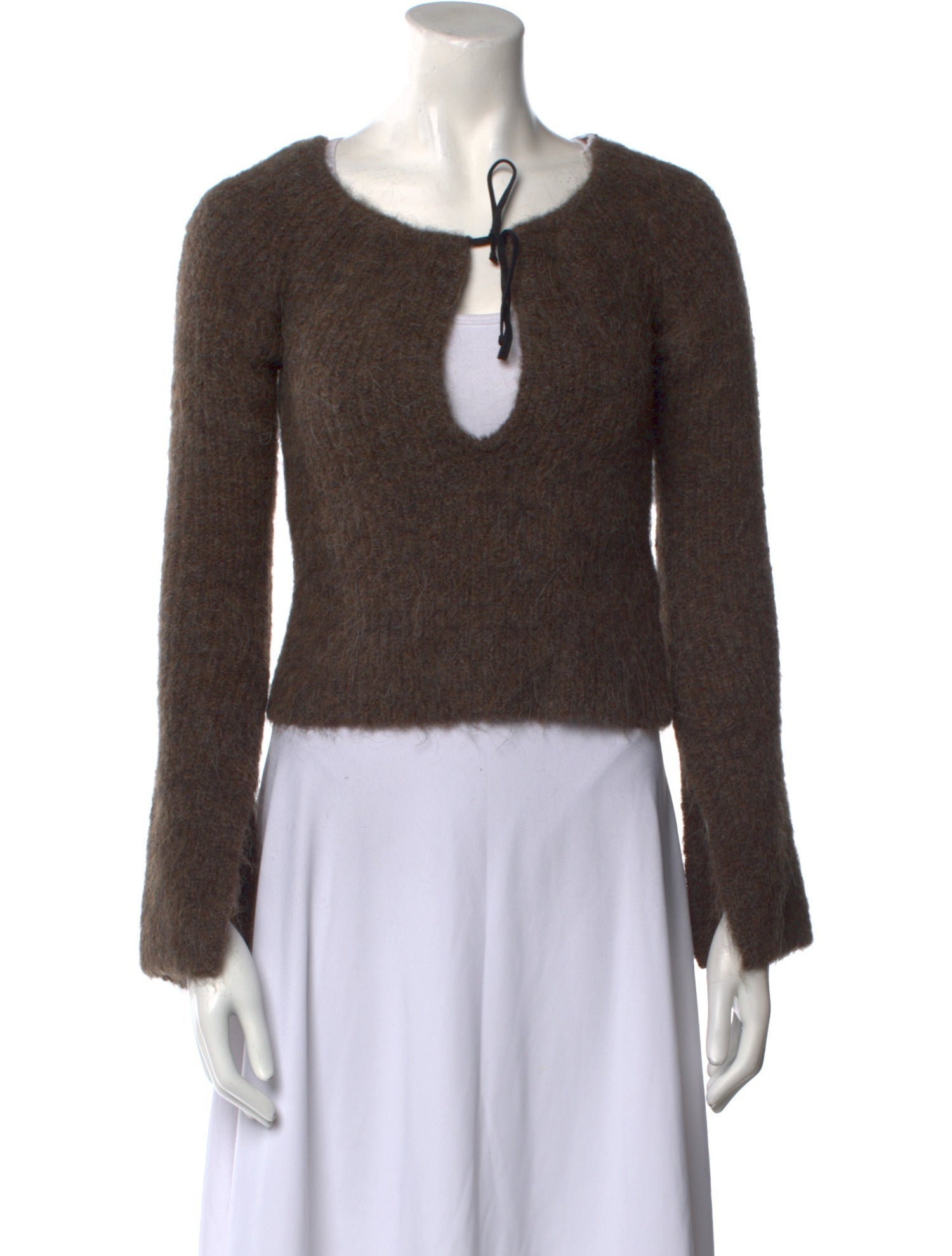 16ARLINGTON Alpaca Scoop Neck Sweater