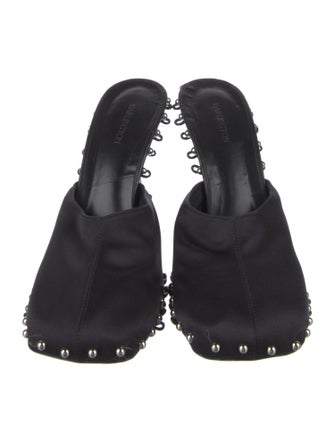 16ARLINGTON Satin Beaded Accents Slingback Flats