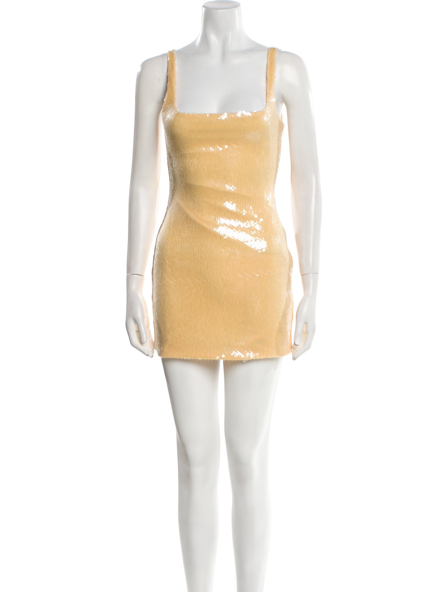 16ARLINGTON Square Neckline Mini Dress