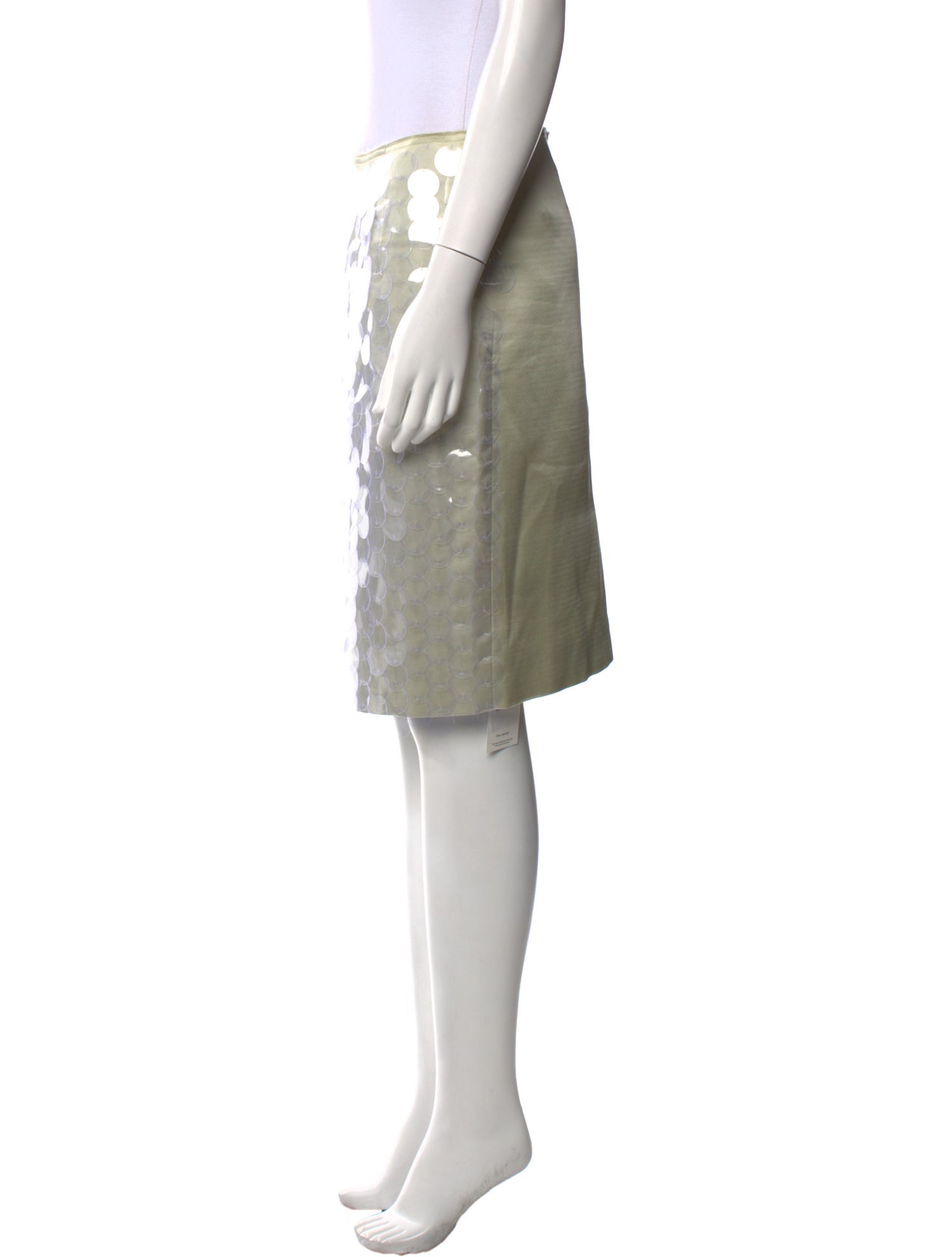 16ARLINGTON Sequin Embellishments Knee-Length Skirt