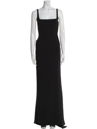 16ARLINGTON Square Neckline Long Dress