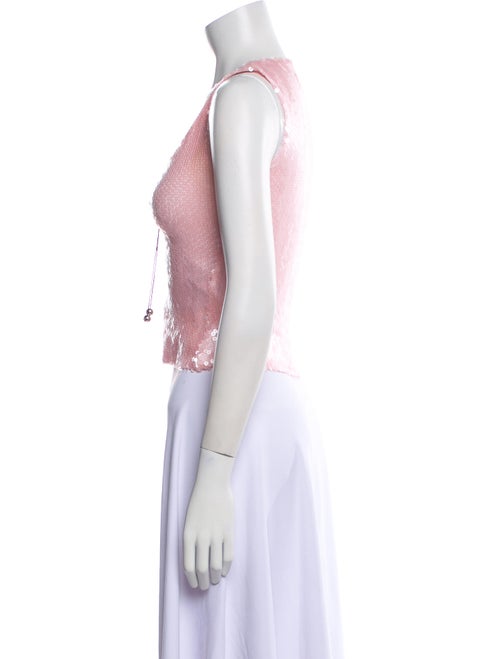 16ARLINGTON Scoop Neck Sleeveless Crop Top