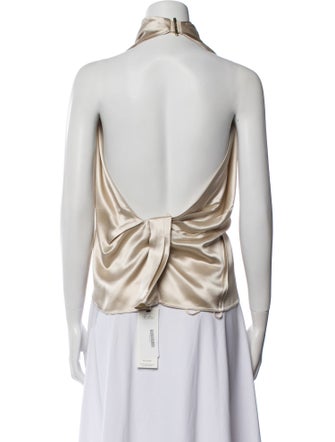 16ARLINGTON Cowl Neck Sleeveless Blouse