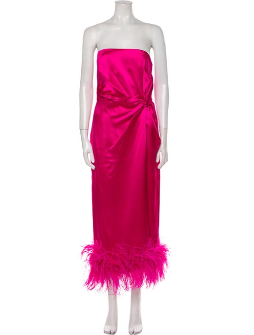 16ARLINGTON Strapless Midi Length Dress