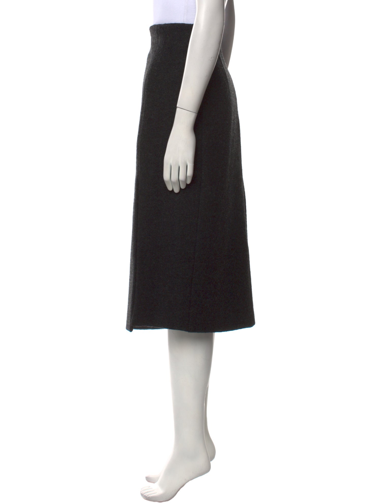 16ARLINGTON Virgin Wool Midi Length Skirt