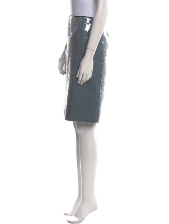 16ARLINGTON Sequin Embellishments Knee-Length Skirt
