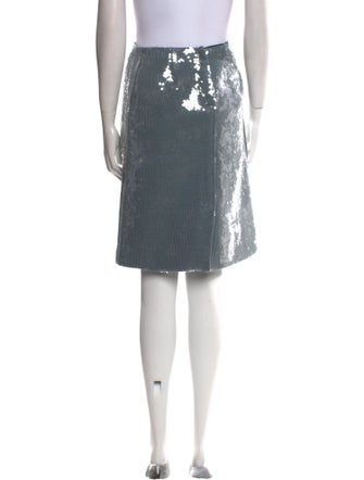16ARLINGTON Sequin Embellishments Knee-Length Skirt