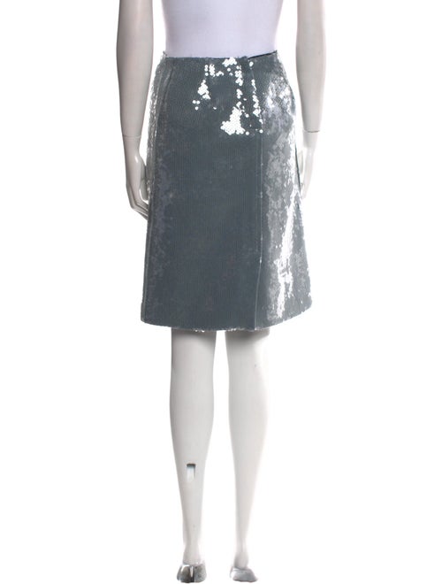 16ARLINGTON Sequin Embellishments Knee-Length Skirt