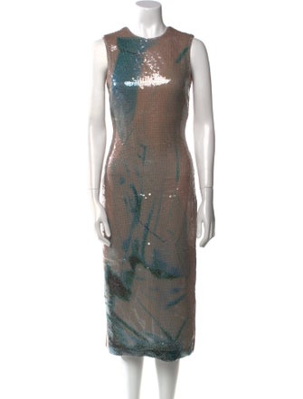 16ARLINGTON Printed Midi Length Dress