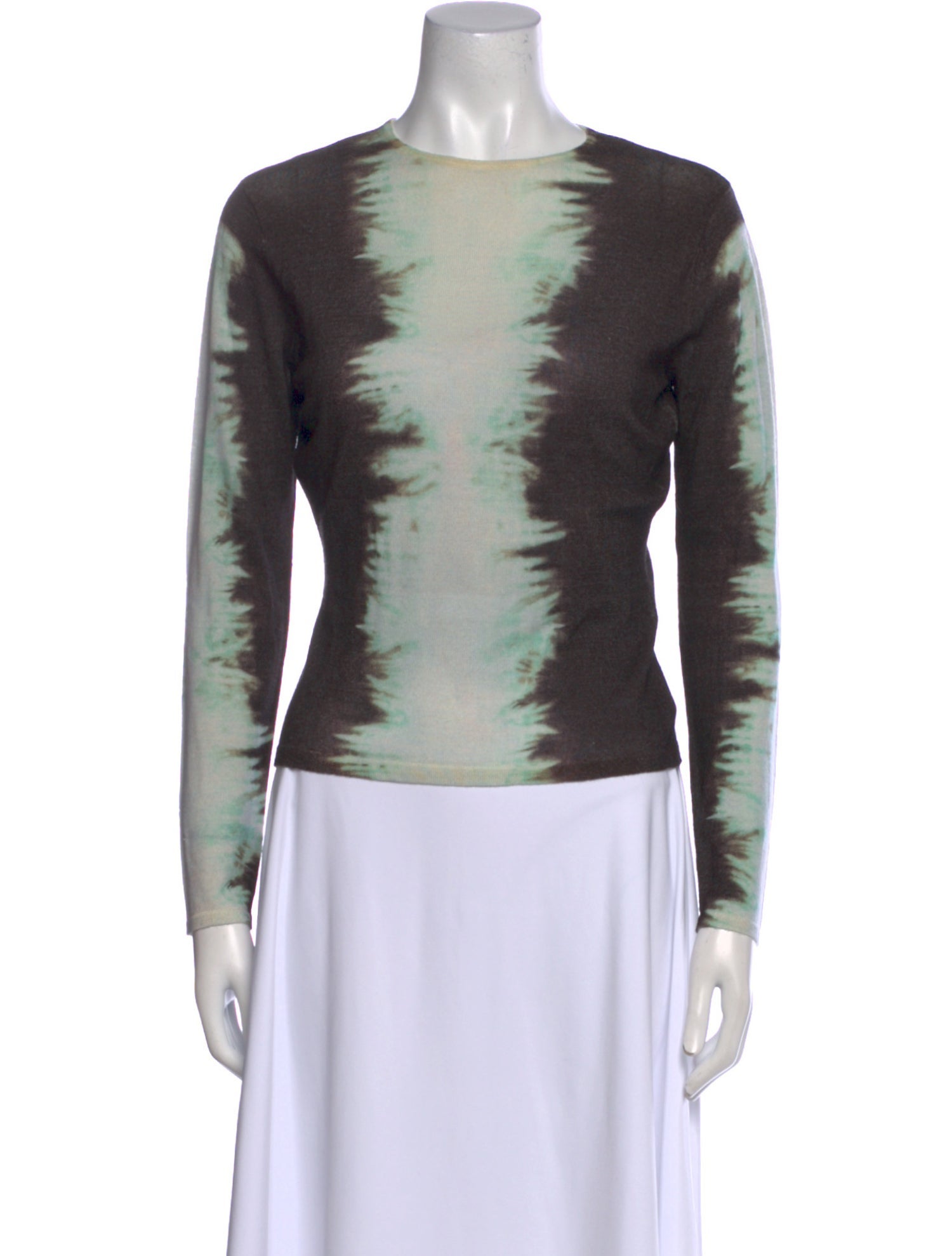 16ARLINGTON Merino Wool Printed Sweater