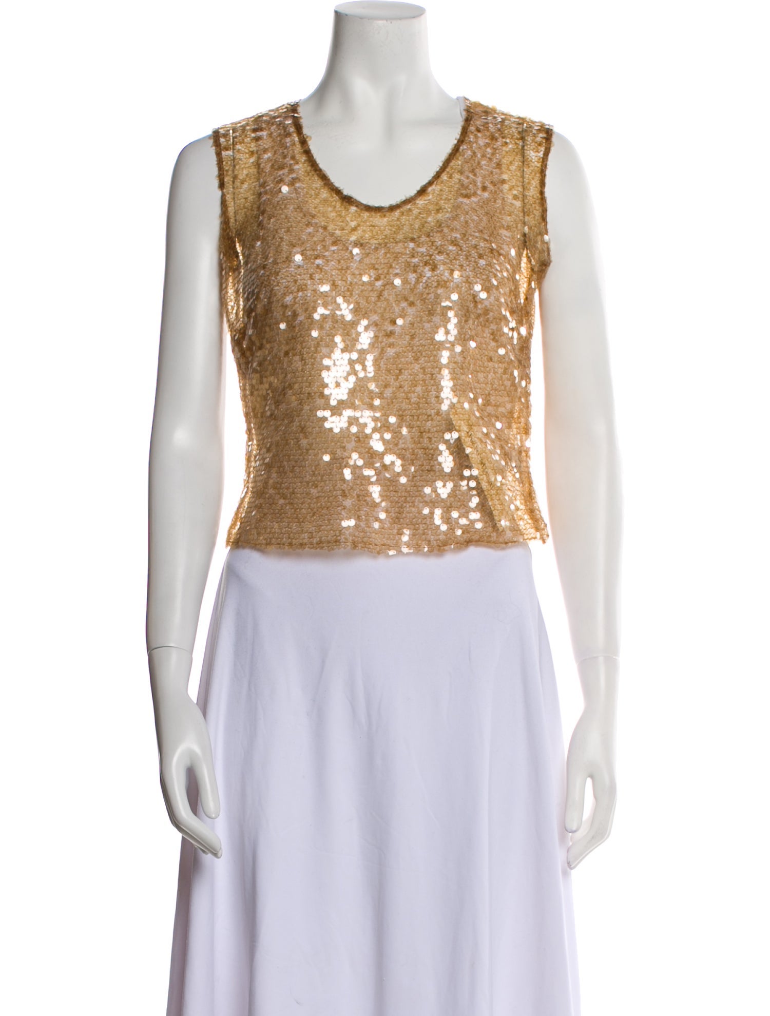 16ARLINGTON Scoop Neck Sleeveless Crop Top w/ Tags