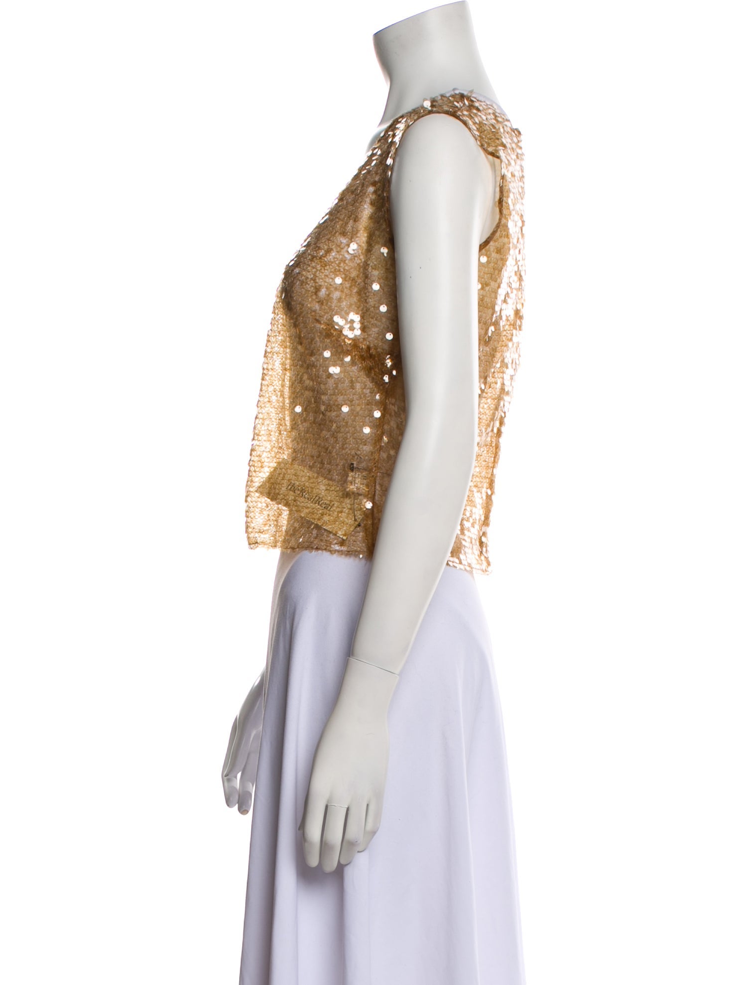 16ARLINGTON Scoop Neck Sleeveless Crop Top w/ Tags