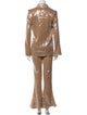 16ARLINGTON Nylon Sequin Embellishments Pant Set