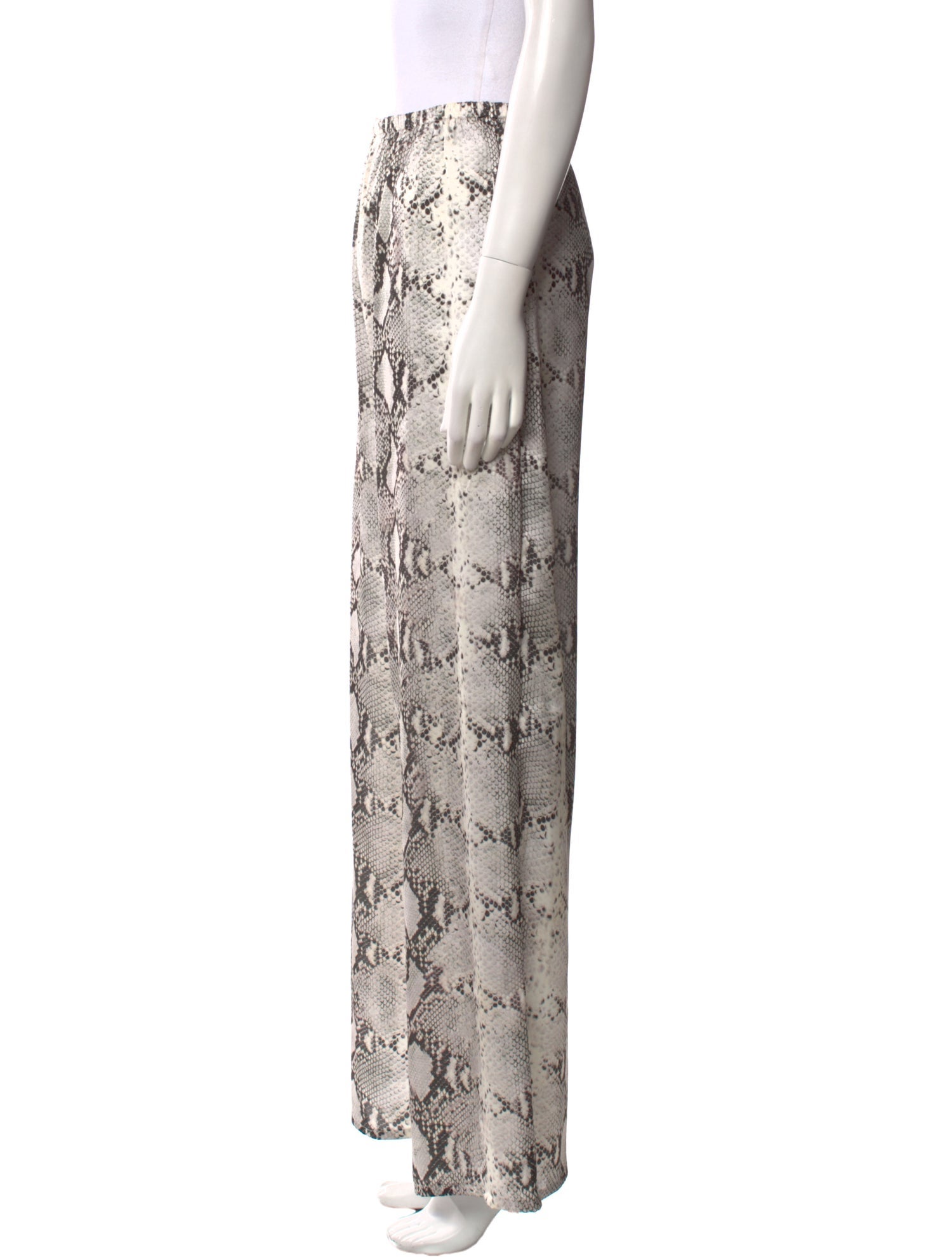 16ARLINGTON Animal Print Wide Leg Pants