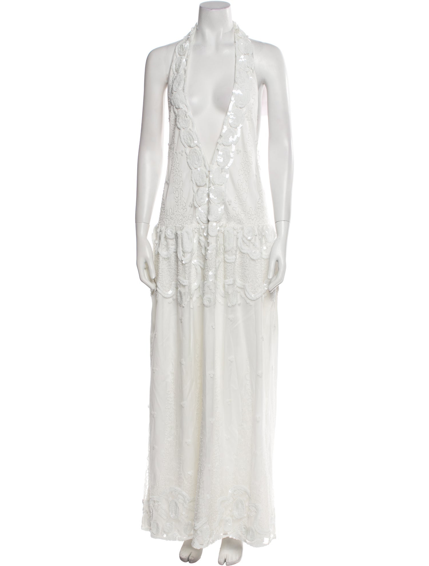 16ARLINGTON Halterneck Long Dress w/ Tags