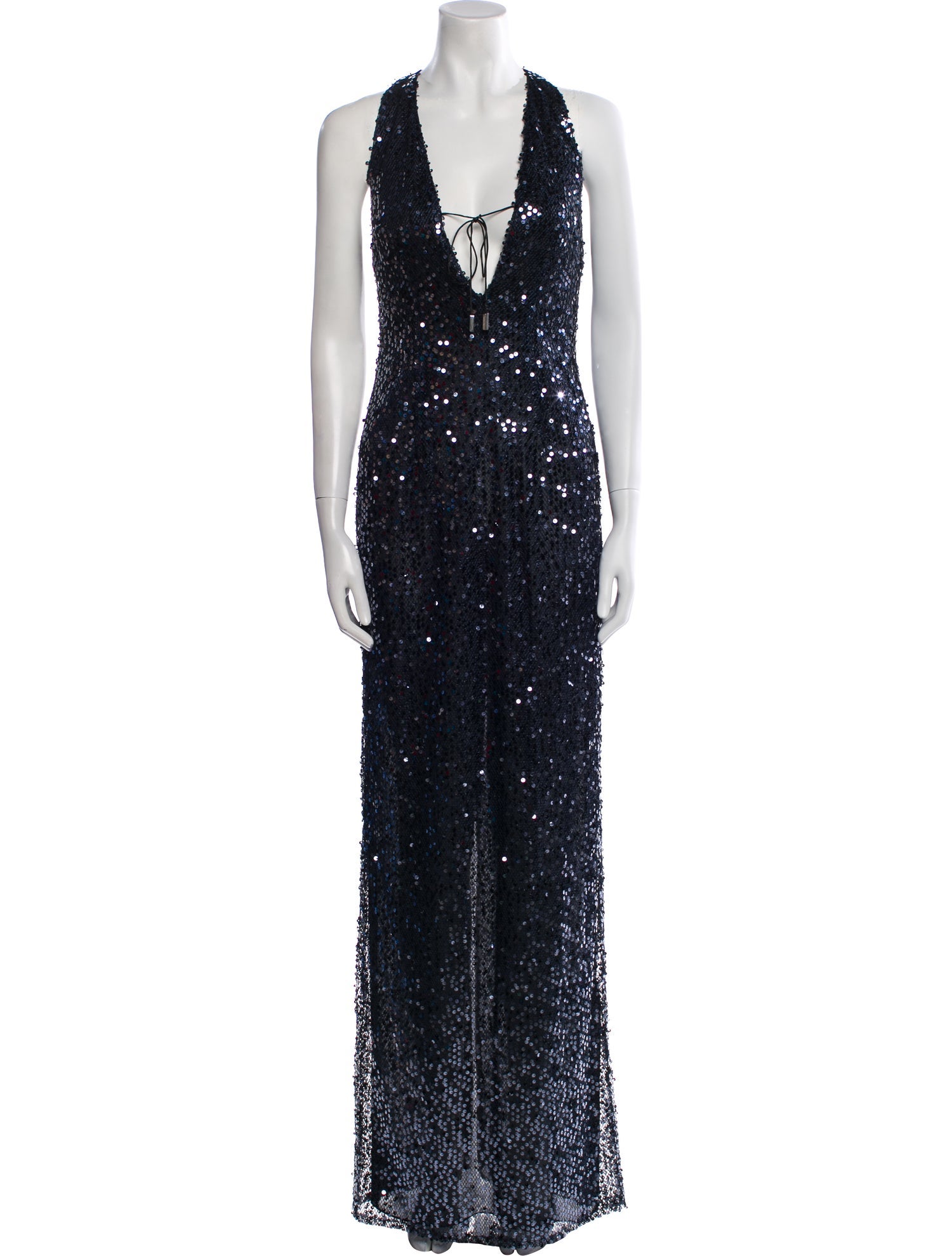 16ARLINGTON V-Neck Long Dress w/ Tags