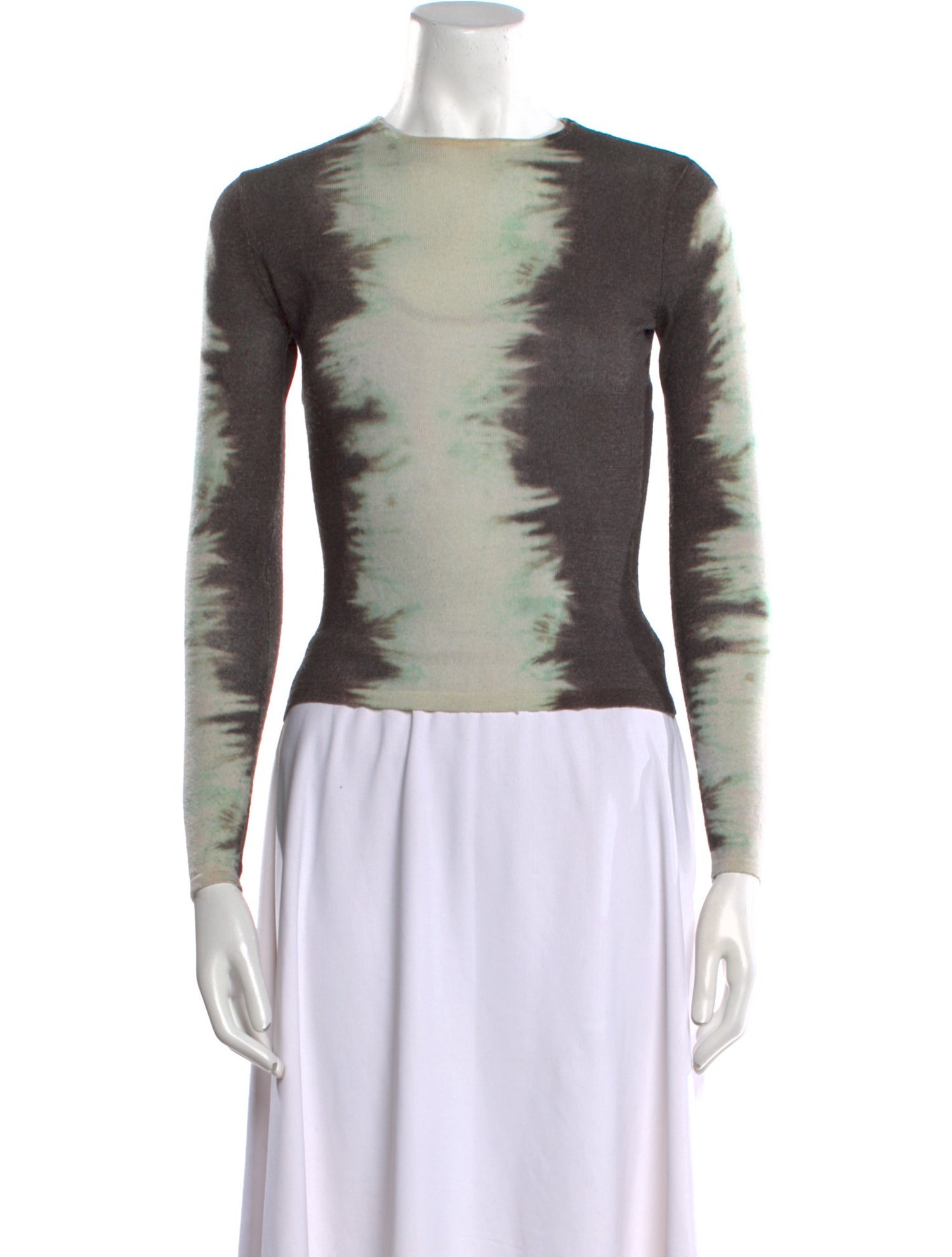 16ARLINGTON Merino Wool Tie-Dye Print Sweater